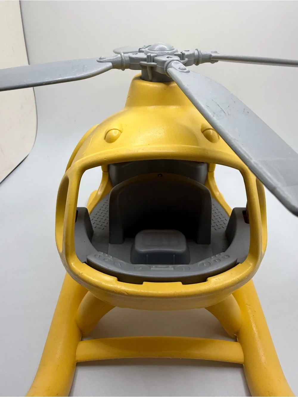 Toy Helicopter Green Toys vehicle preschool yellow